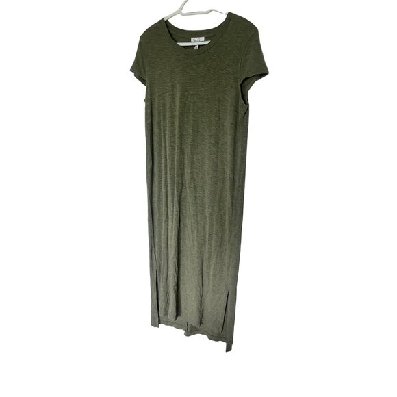 Jessica Simpson Green Short Sleeve Maxi Dress Size Large Bodycon - Picture 3 of 8